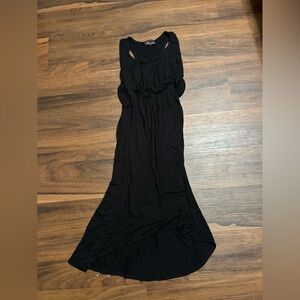 Black high low dress